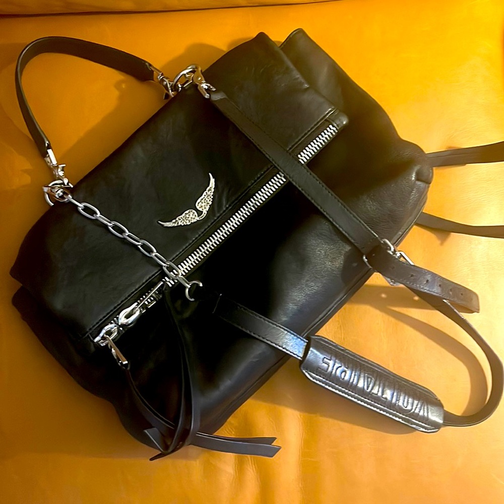 Zadig Voltaire Black leather bag